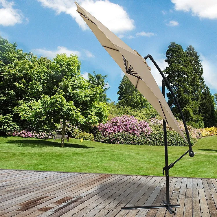 3M Banana Garden Parasol (Beige)