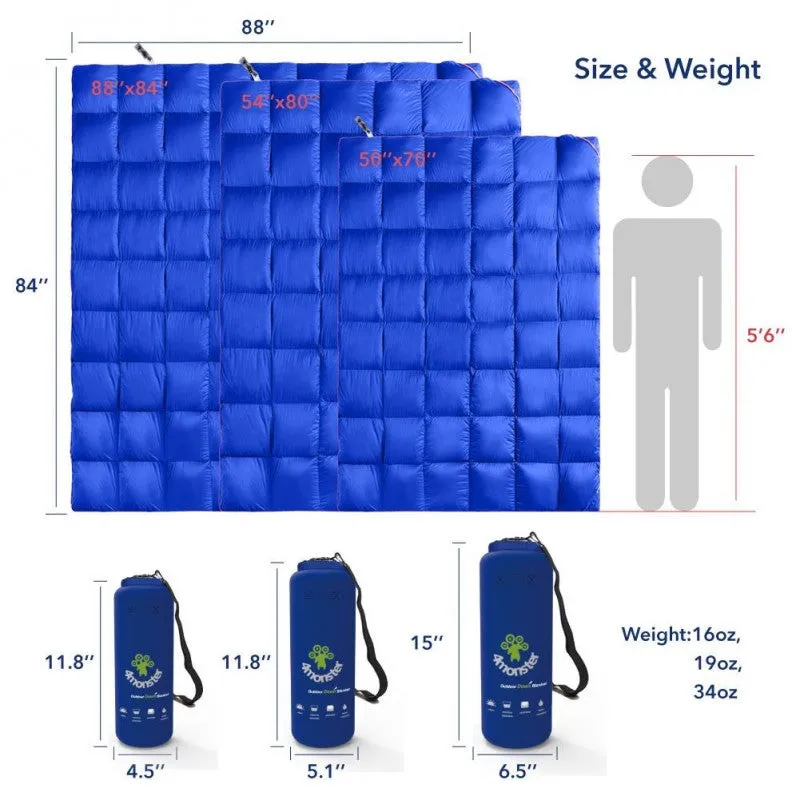 4 Monster - Trellis Fluffy Down Blanket (137x203) - (B-STOCK)
