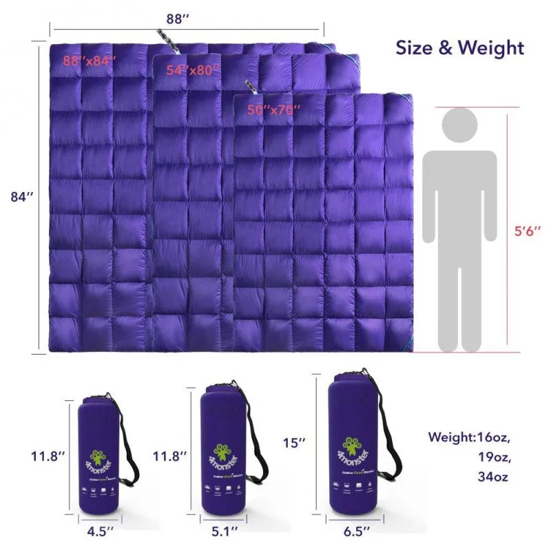 4 Monster - Trellis Fluffy Down Blanket (137x203)
