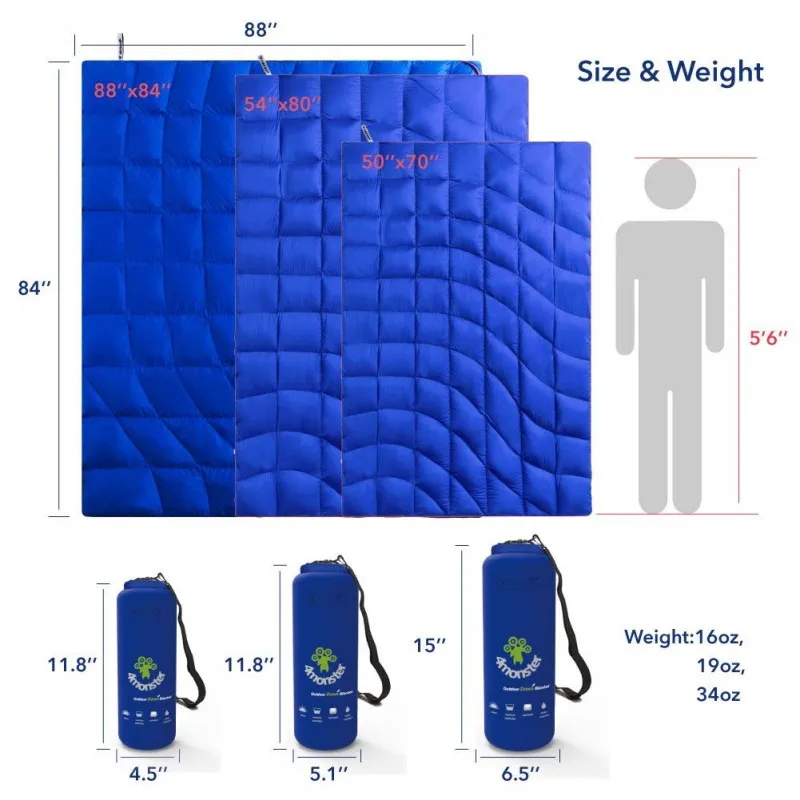 4 Monster - Water Ripple Down Blanket (137X203)