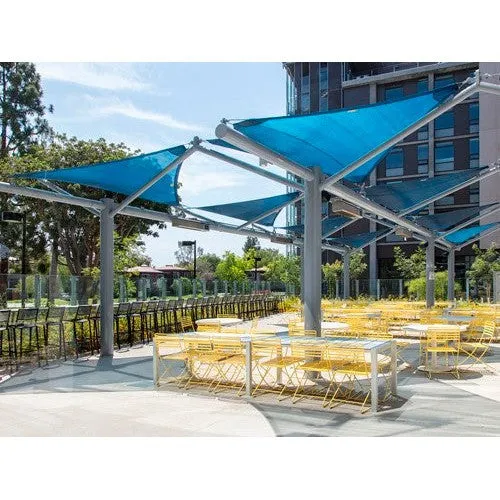 4-Point Hypar Sail Shade Structure (Restaurant Style)