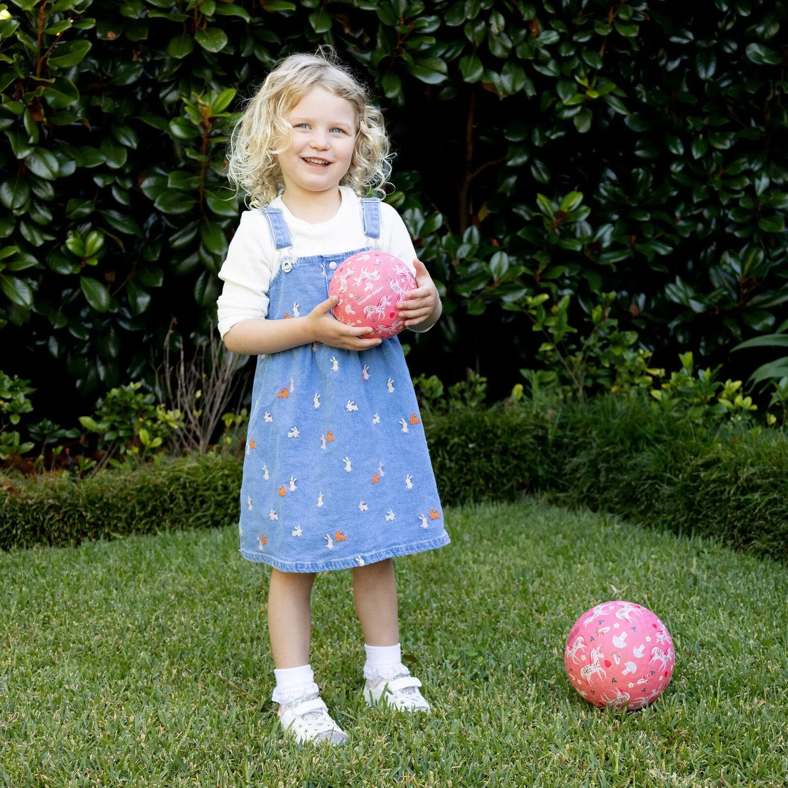 5" Playground Ball - Unicorn Garden (Pink)