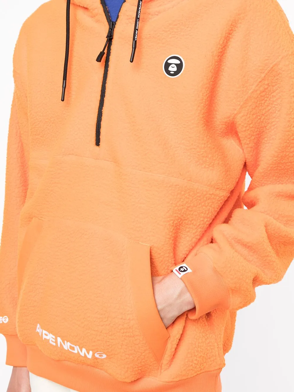 AAPE BY *A BATHING APE® logo-patch pullover hoodie