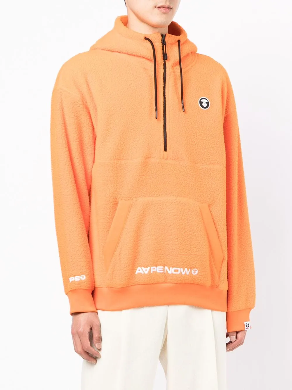 AAPE BY *A BATHING APE® logo-patch pullover hoodie