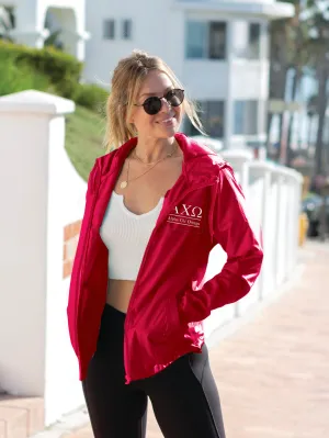 Alpha Chi Omega Lightweight Windbreaker Jacket