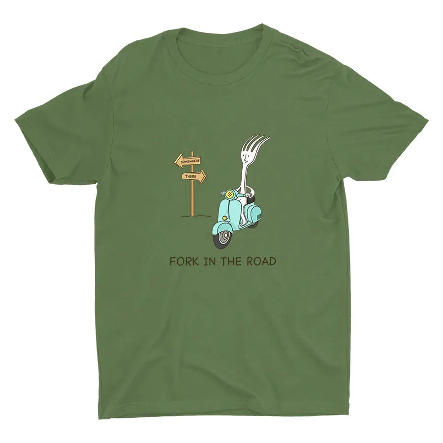 Another “Fork” In The Road Cotton Tee