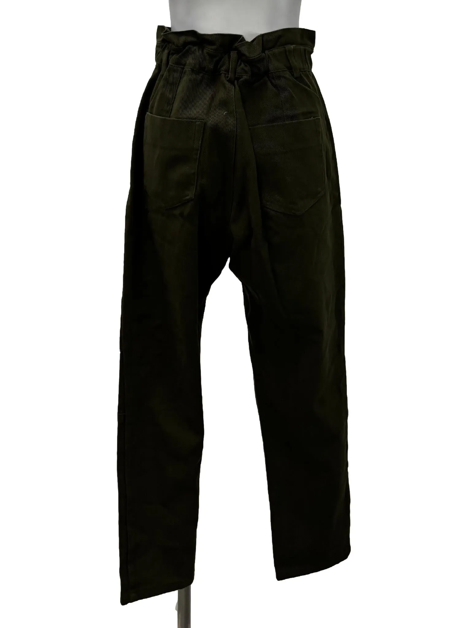 Army Green High Waist Pants