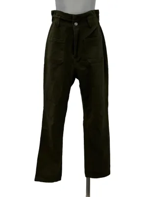 Army Green High Waist Pants