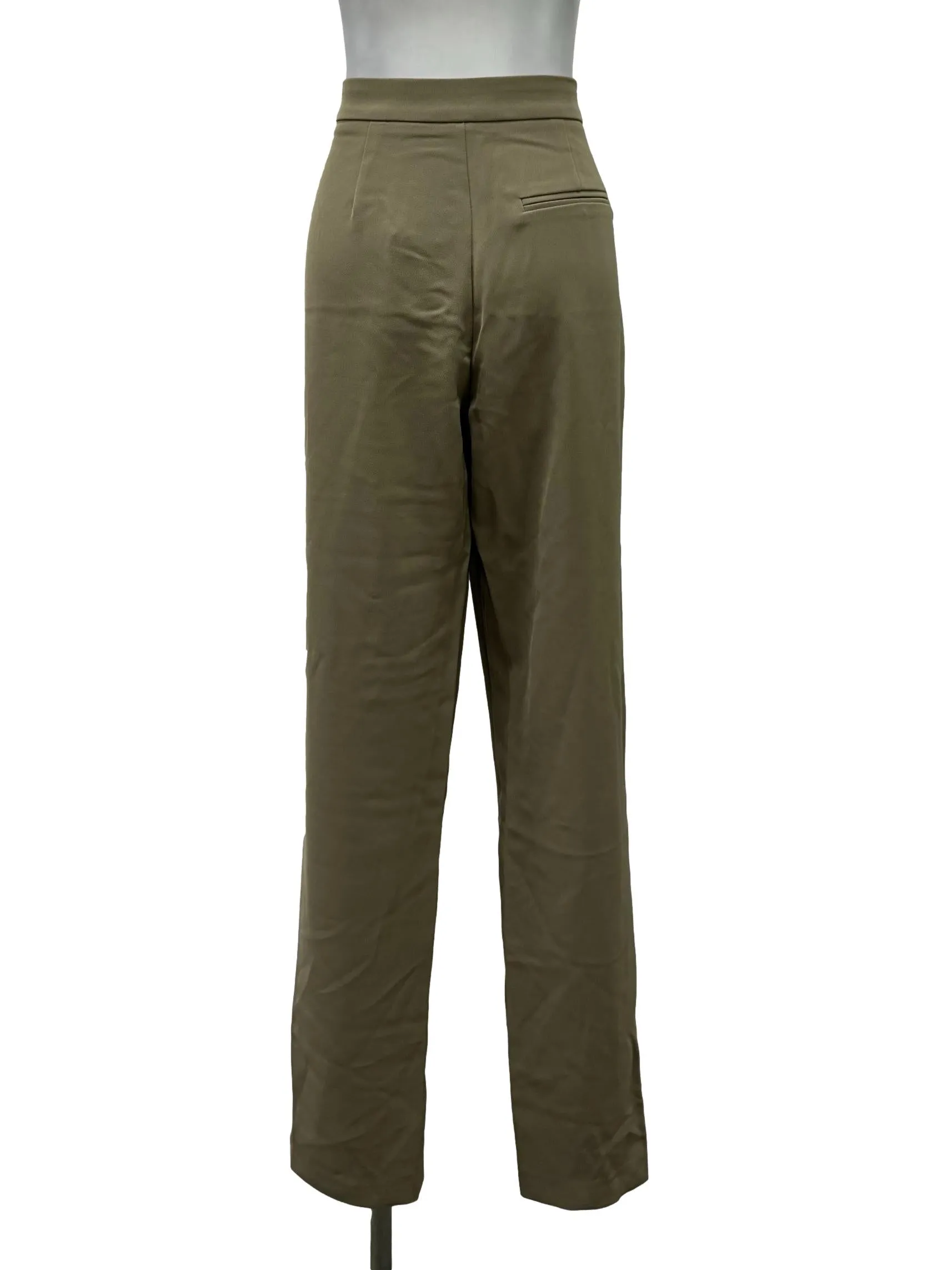 Army Green Straight Long Pants
