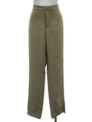 Army Green Straight Long Pants