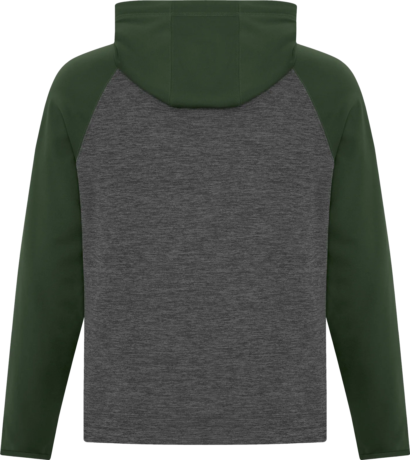 ATC™ Dynamic Heather 2 Tone Polyester Hoodie Charcoal Forest