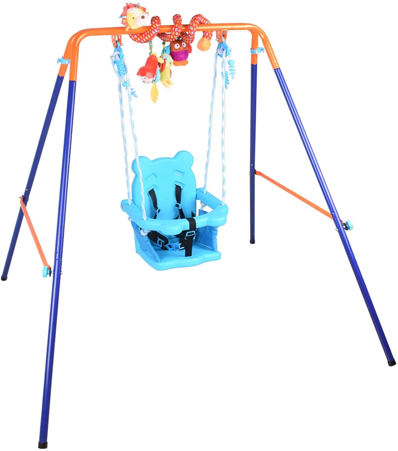 Baby & Toddler Folding Swing with Toy Bar | Indoor & Outdoor Swing | 6m - 3 years