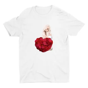 Beauty and Roses Cotton Tee