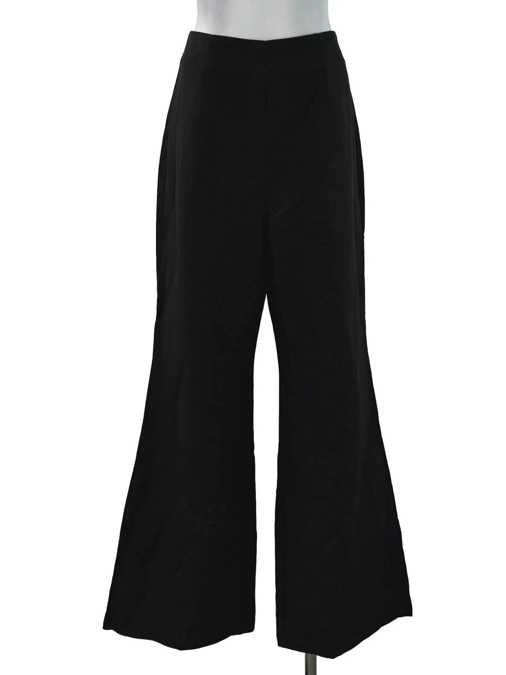 Black Flare Edge Pants