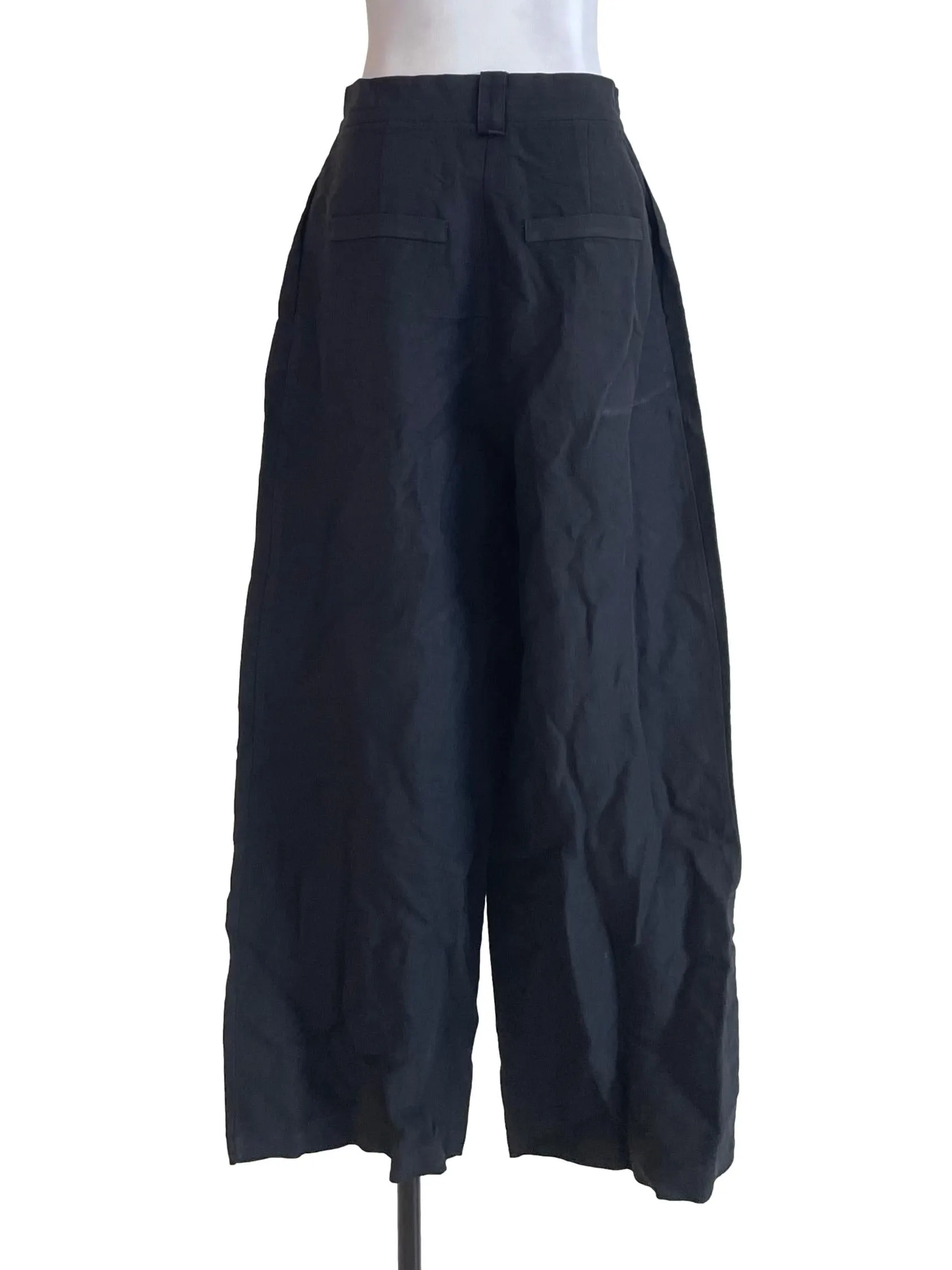 Black Plain Culottes