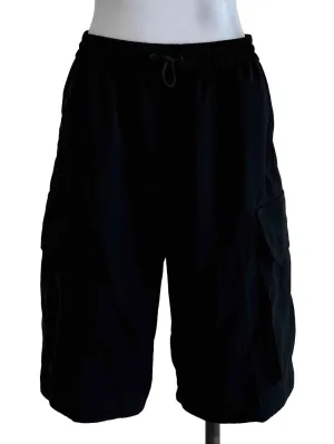 Black Plain Short Pants