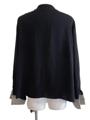 Black Pleated Top