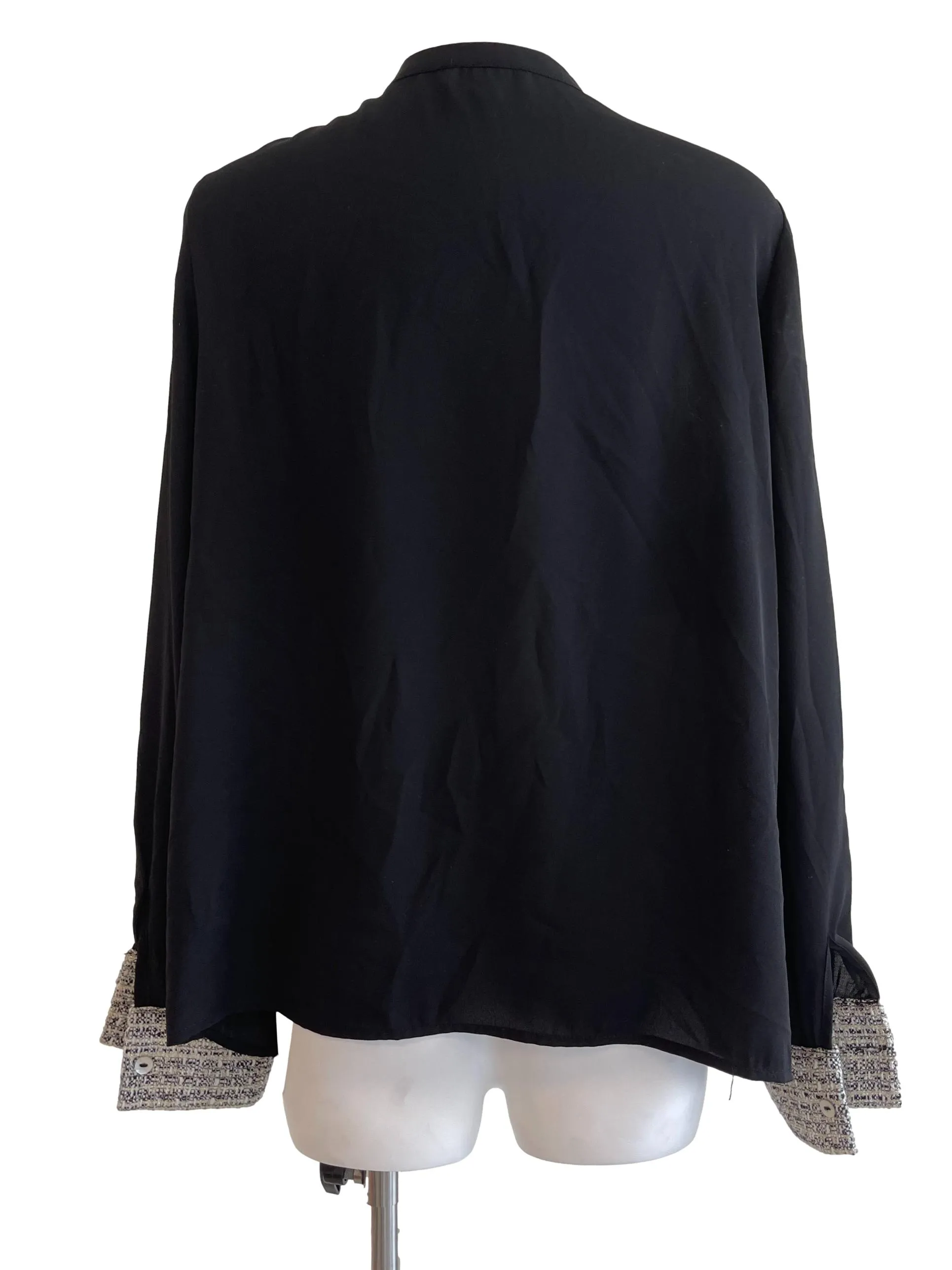 Black Pleated Top