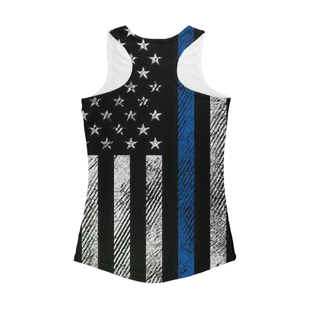 Blue Lives Matter Women Performance Tank Top