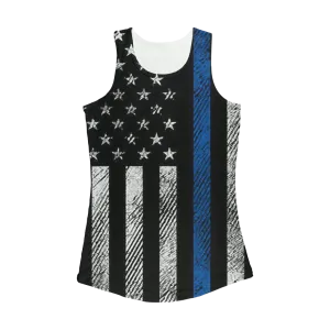 Blue Lives Matter Women Performance Tank Top