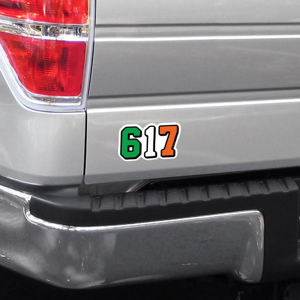Boston 617 Irish Flag Sticker
