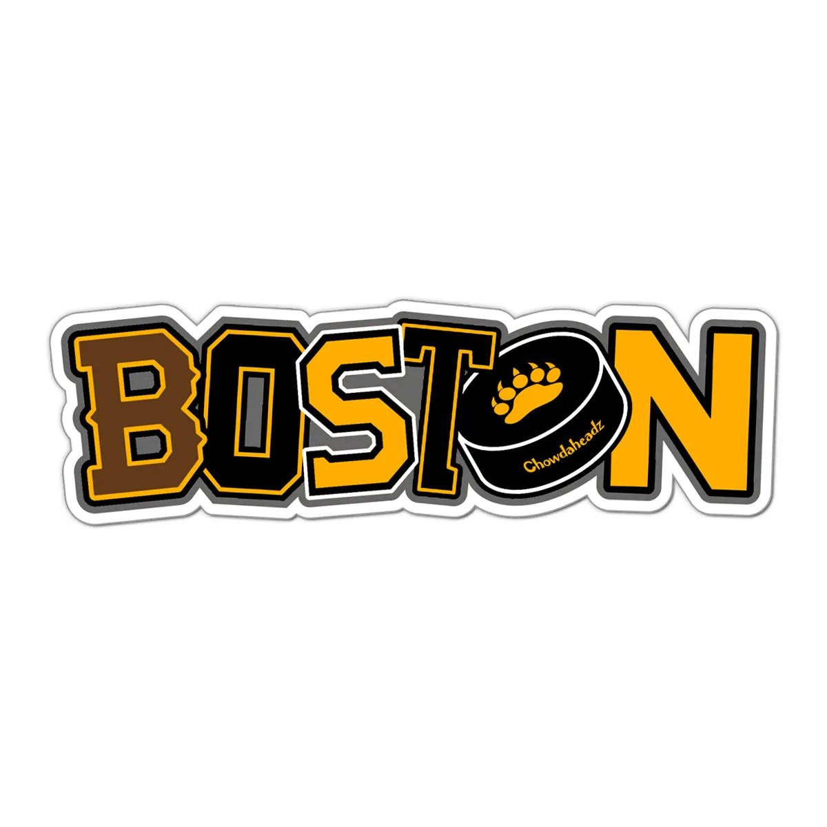Boston Black & Gold Pride Sticker