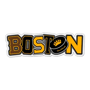 Boston Black & Gold Pride Sticker