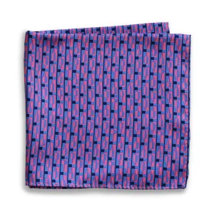 Bourbon Row© Pocket Square | 2-Pack | Navy   Pink