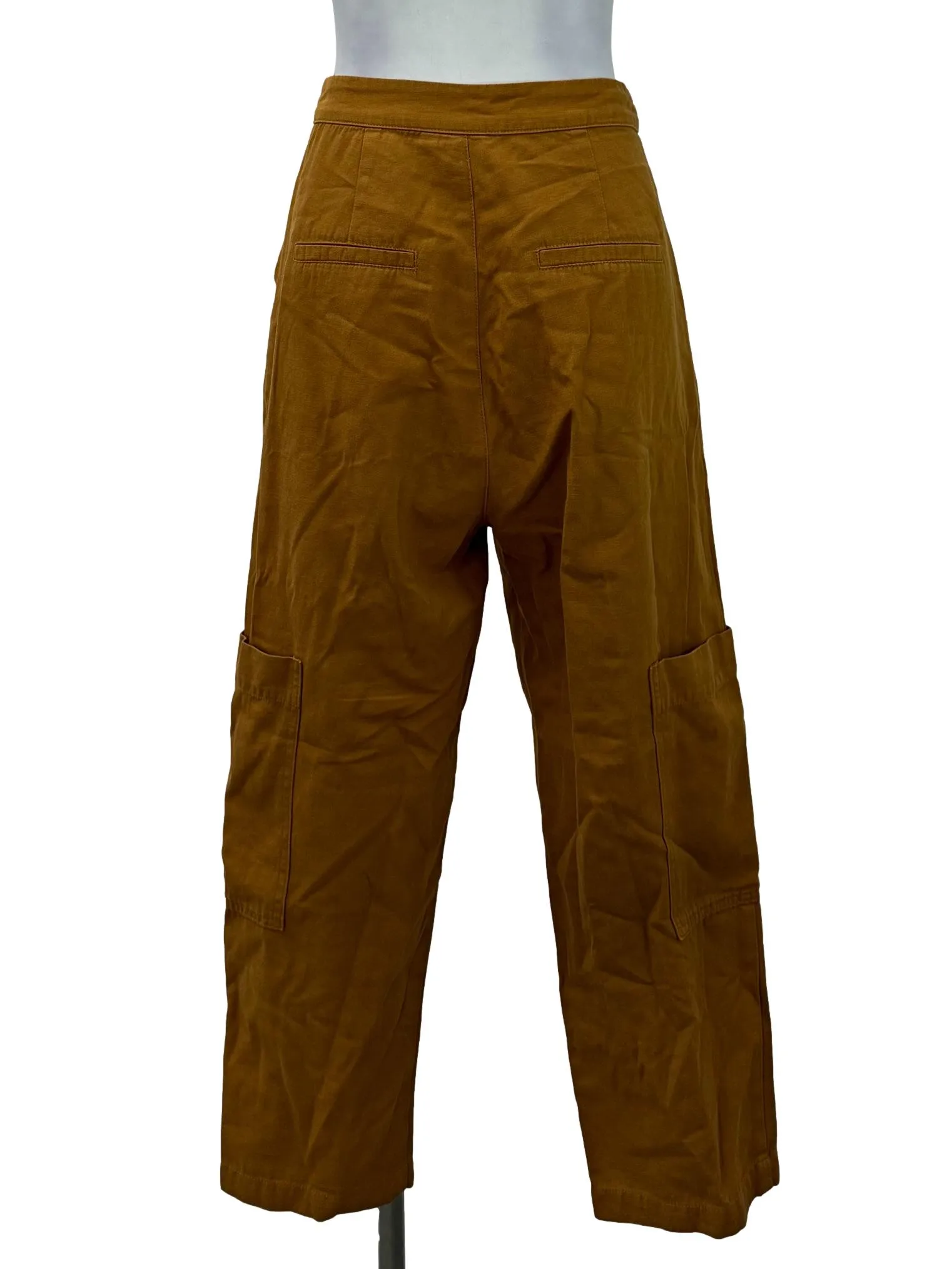Bronze Brown Carrot Fit Pants