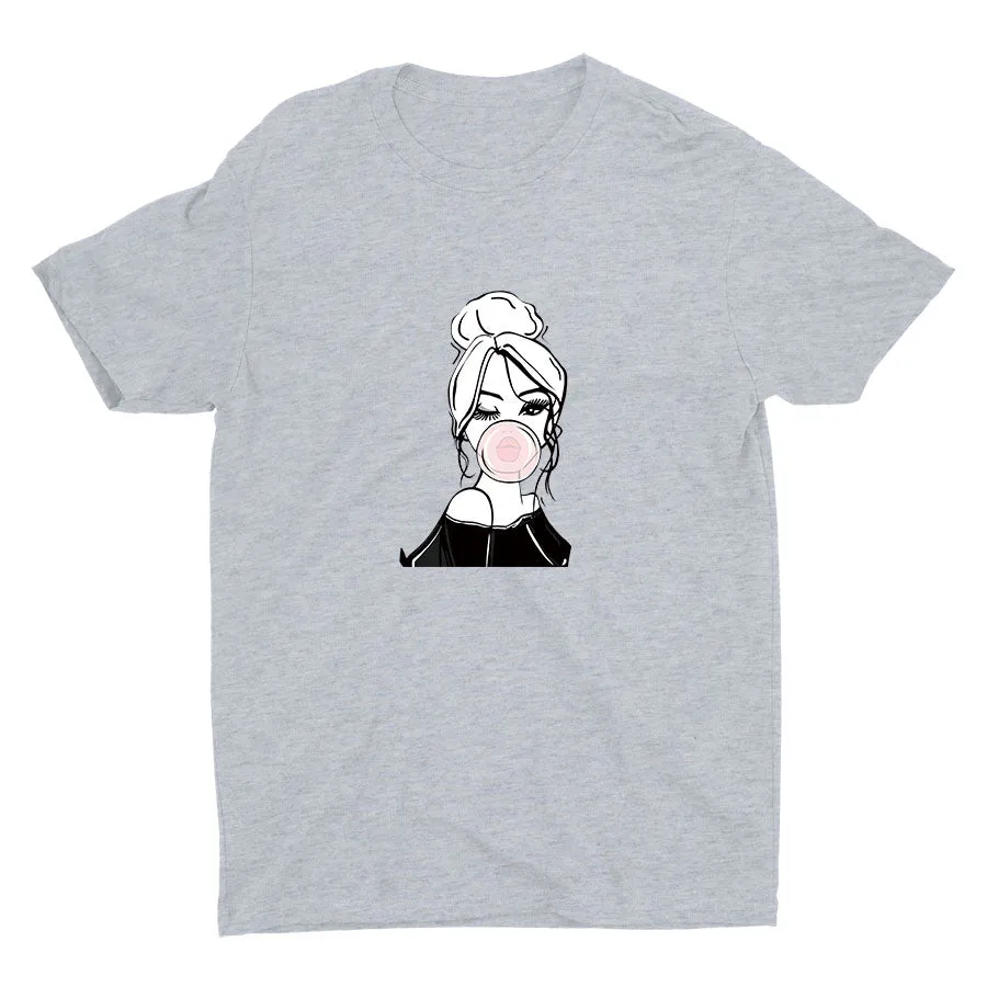 Bubble Gum Wink Cotton Tee
