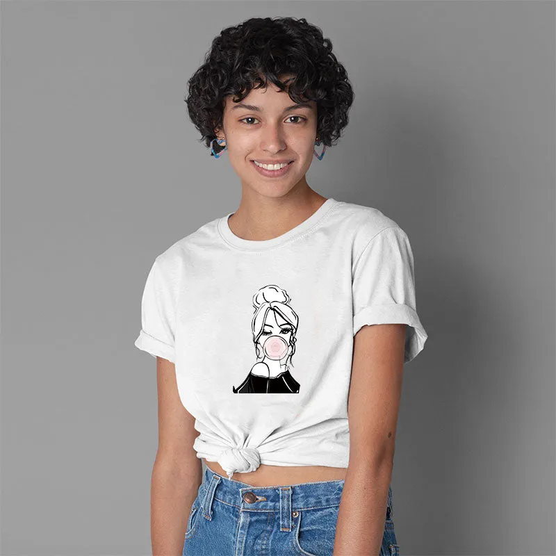 Bubble Gum Wink Cotton Tee