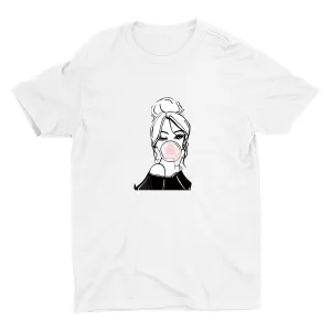 Bubble Gum Wink Cotton Tee