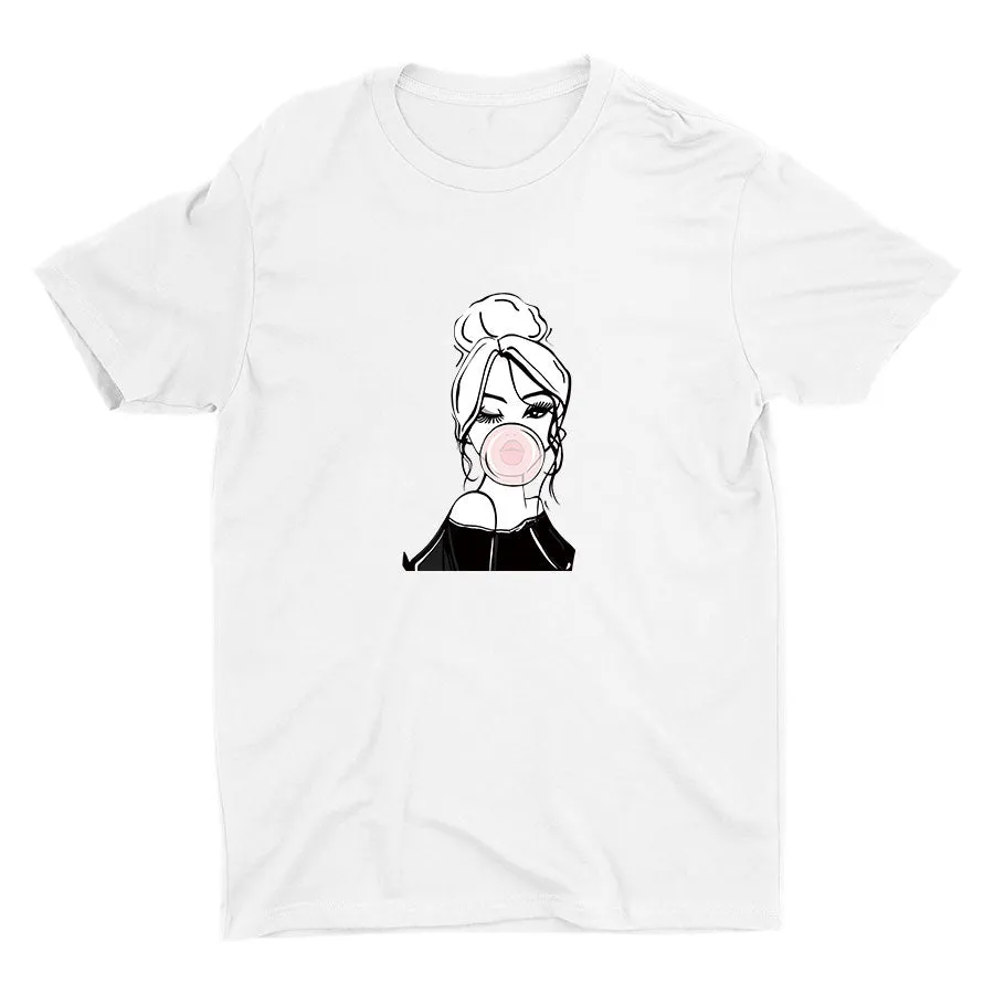Bubble Gum Wink Cotton Tee