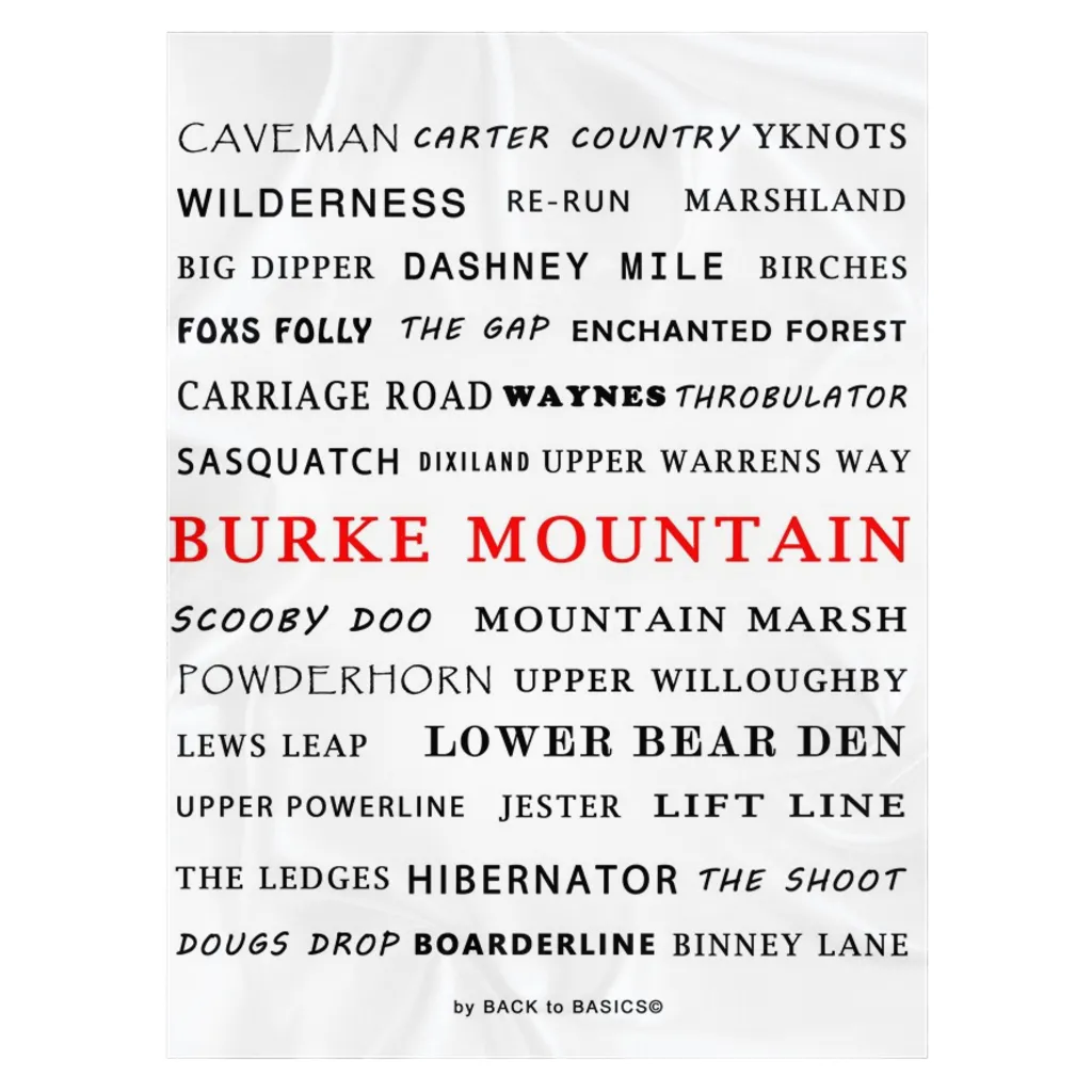 Burke Mountain - Throw Blanket