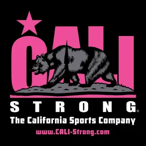 CALI Strong Pink Sticker 4 inch Square Vinyl Decal