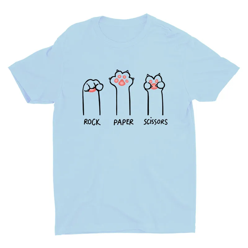 Cat Rock Paper Scissors T-shirt