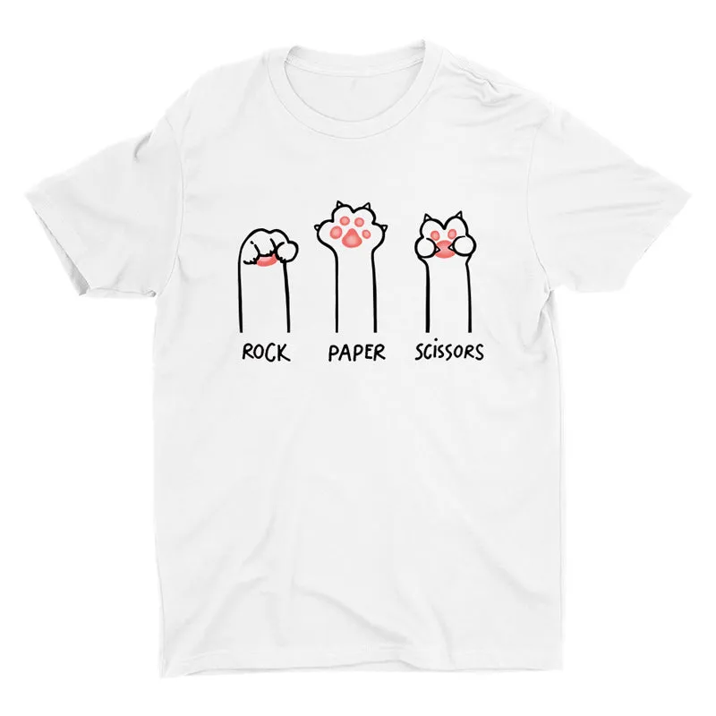 Cat Rock Paper Scissors T-shirt