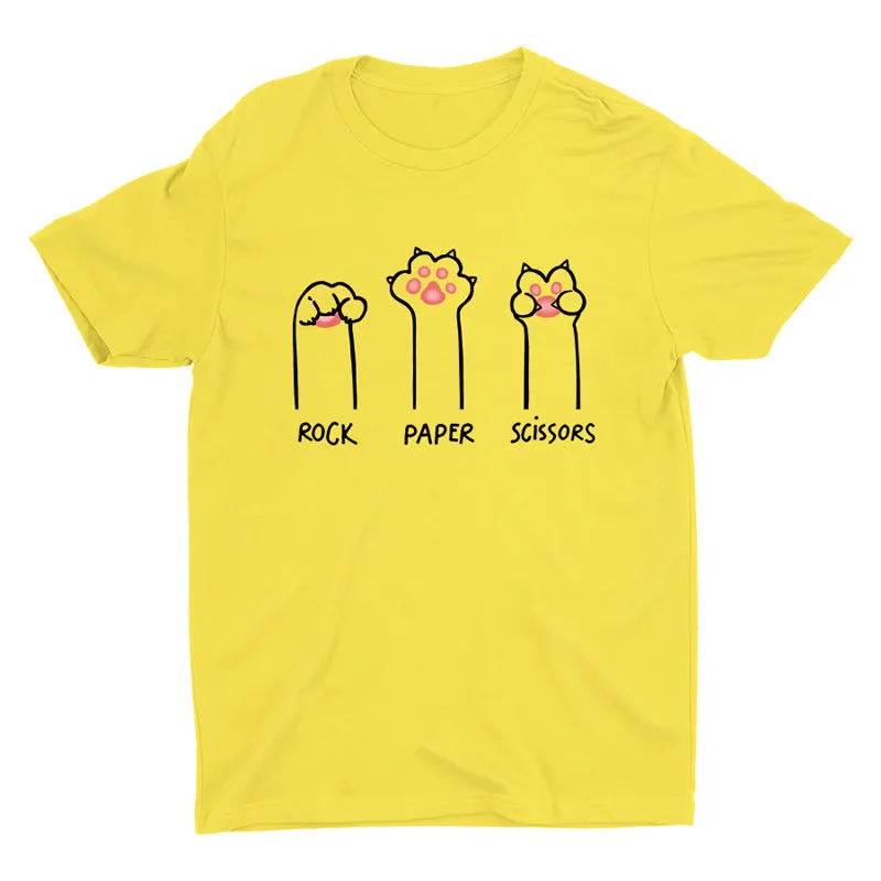Cat Rock Paper Scissors T-shirt