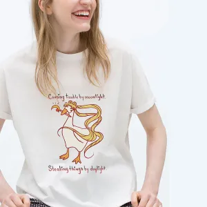 Causing Trouble By Moonlight Cotton Tee