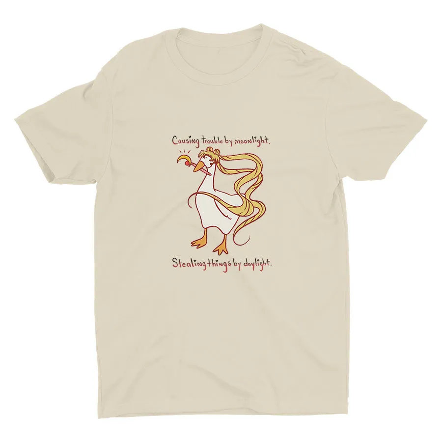 Causing Trouble By Moonlight Cotton Tee