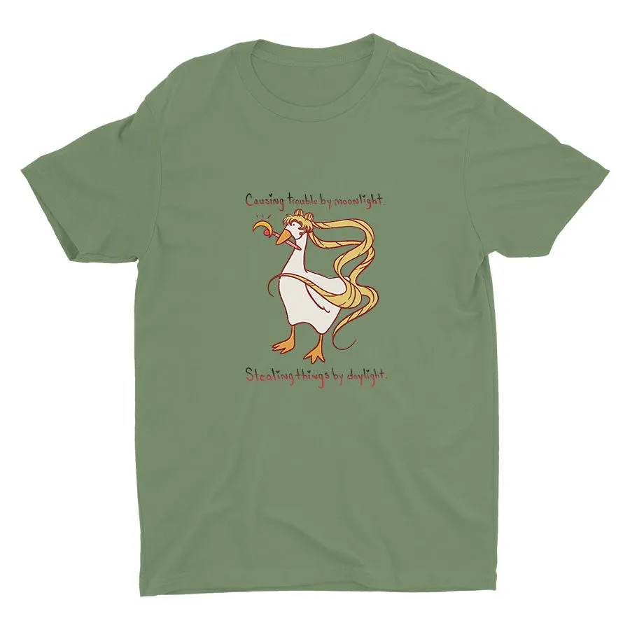 Causing Trouble By Moonlight Cotton Tee