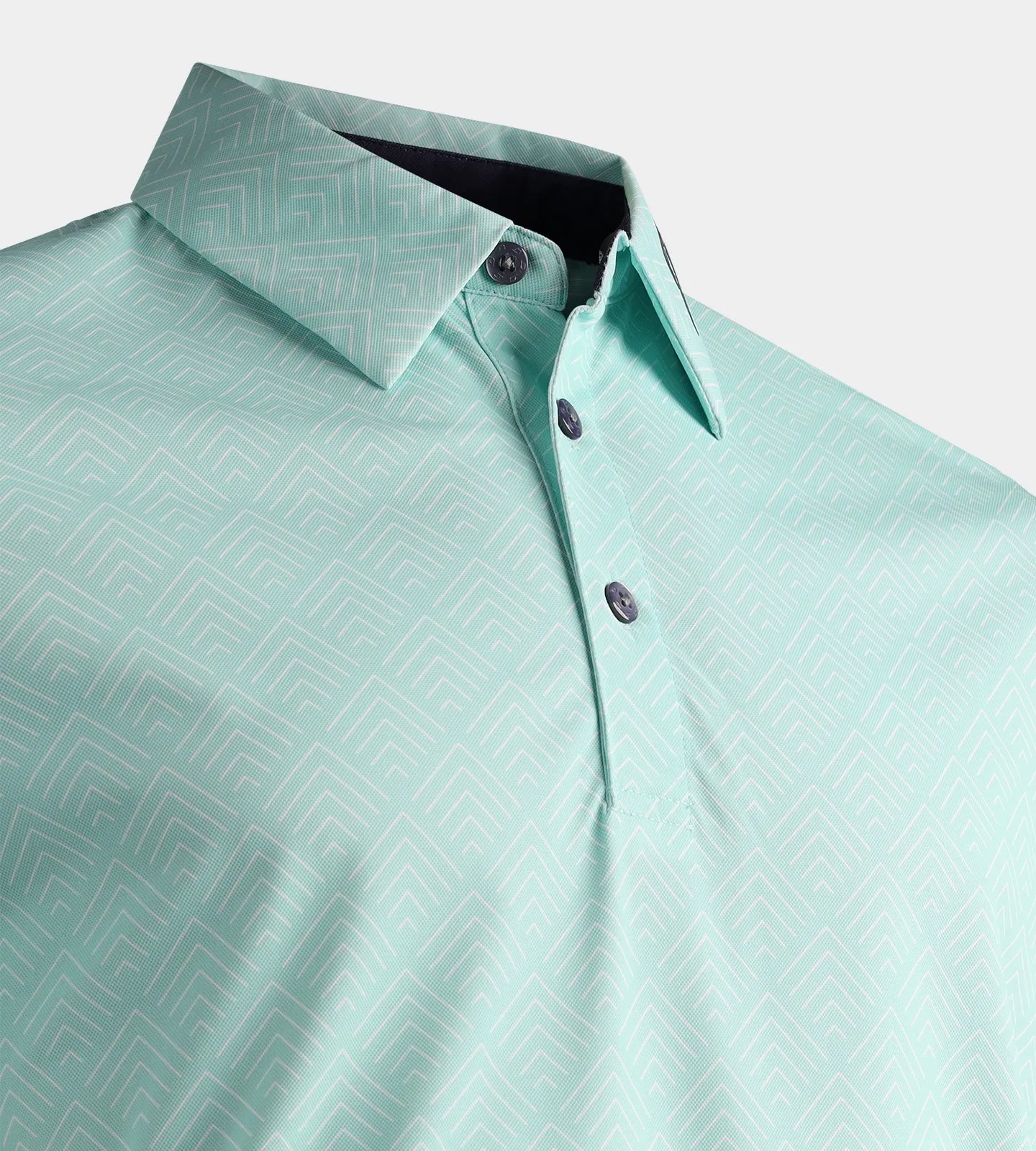 CHEVRON POLO - MINT