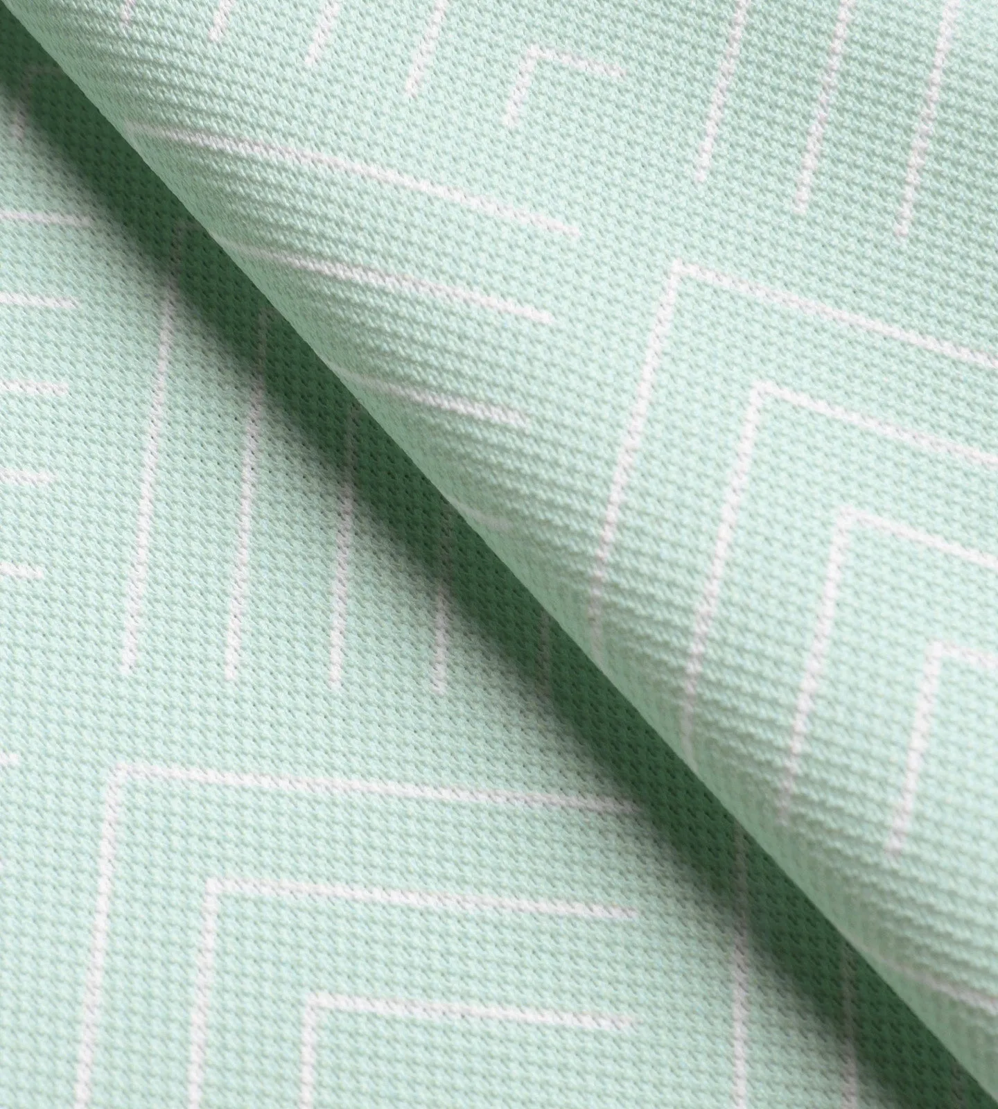CHEVRON POLO - MINT