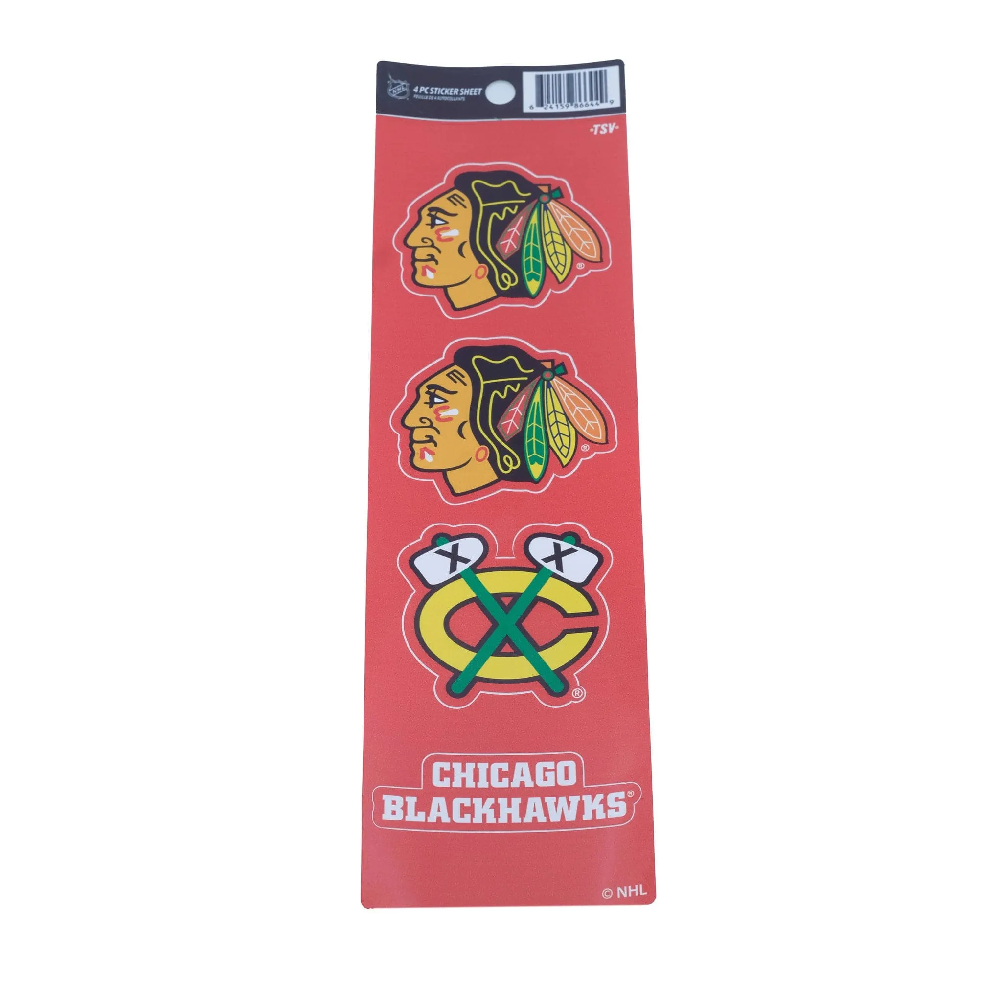 Chicago Blackhawks Sports Vault NHL Sticker Set (4 Piece)