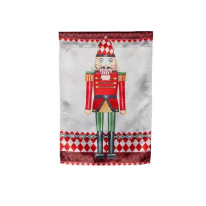Christmas Nutcracker Lustre Garden Flag,14lu11252