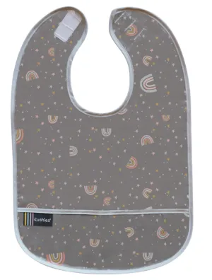 CleanBib - Charcoal Rainbow