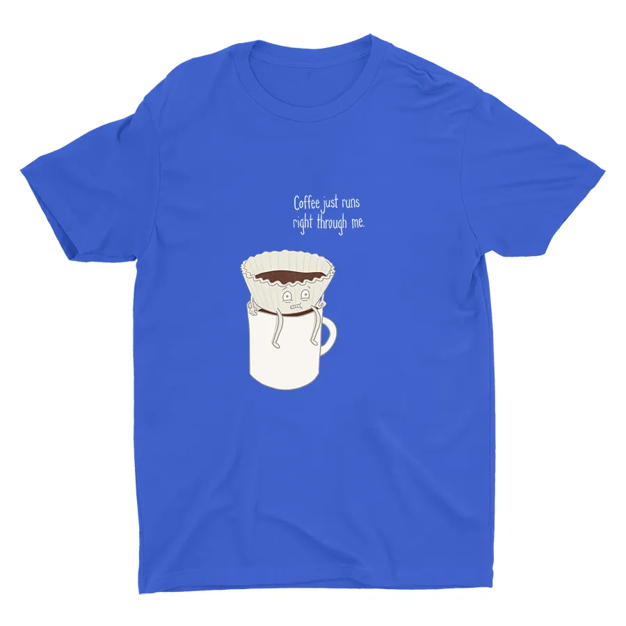 COFFEE JUST...Funny Print Cotton Tee