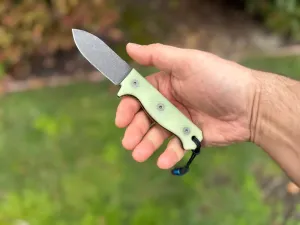 Compact R4A - Ready 4 Action Knife / D2 Fixed Blade ( UGM GLOW Scales ) 🔥 Coming Soon! 🔥