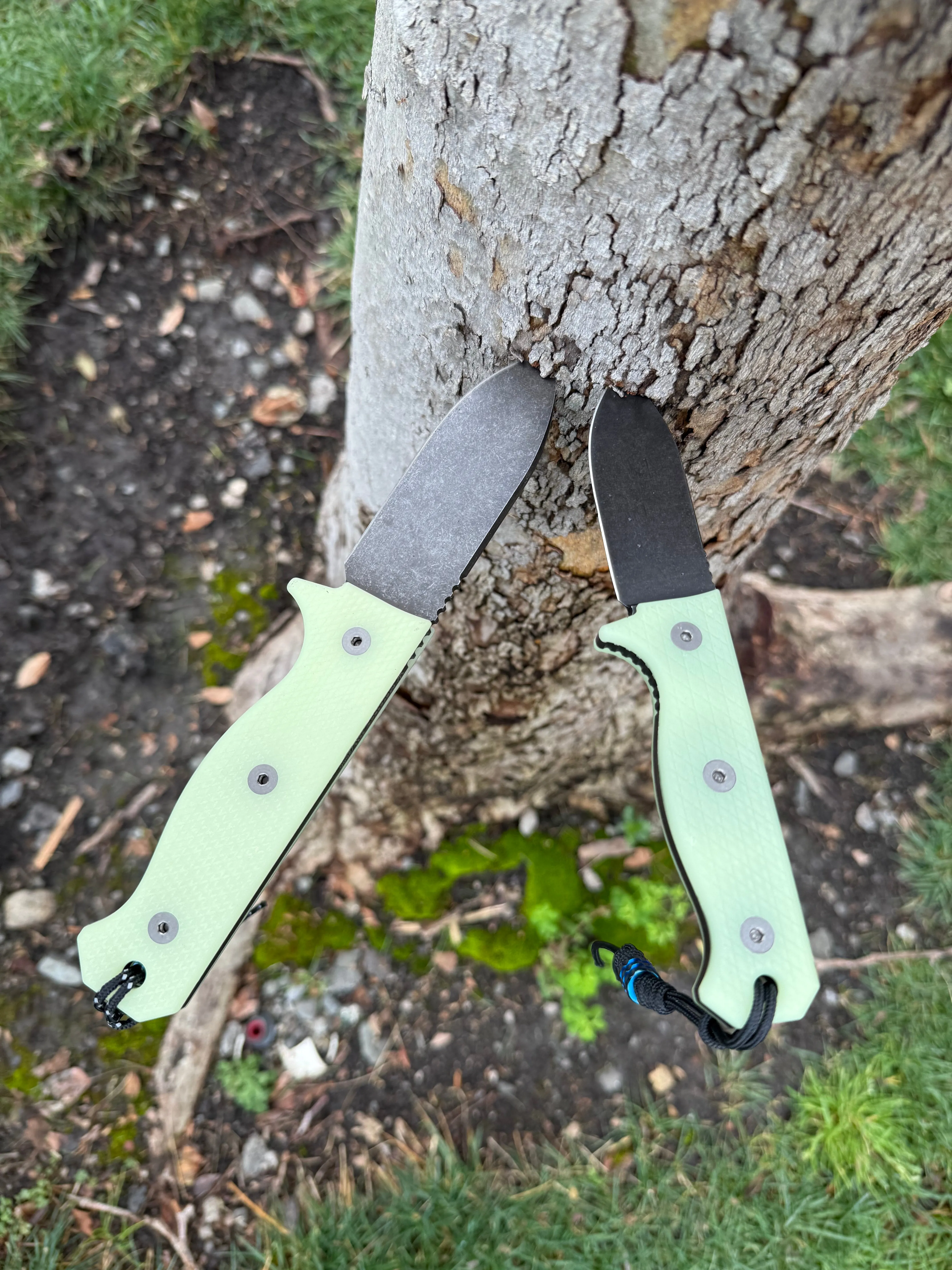 Compact R4A - Ready 4 Action Knife / D2 Fixed Blade ( UGM GLOW Scales ) 🔥 Coming Soon! 🔥