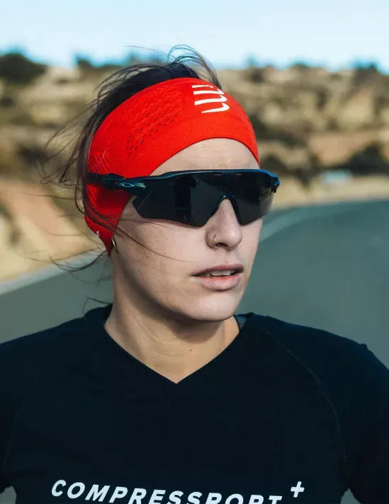 Compressport Unisex's Headband On/Off - Red